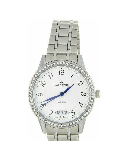 Vector Наручные часы Часы VC9-012412Q белый серебряный