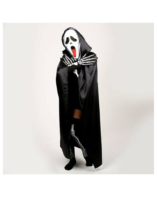 Страна Карнавалия Карнавальный костюм Хэллоуин плащ 120 см маска гольфы перчатки 9754689
