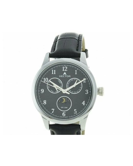 Vector Наручные часы Часы VH9-002512 черный серебряный