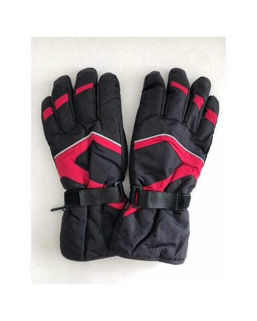 Cast-tex Gloves Зимние теплые перчатки Cast-Tex дутики на флисовой подкладке черный с красным Размер 8.5 9 9.5 10