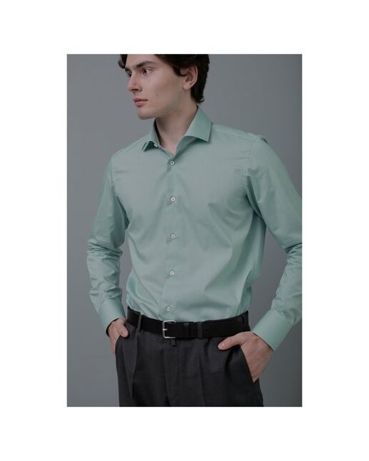 Allan Neumann Рубашка размер 39 176-182 зеленый