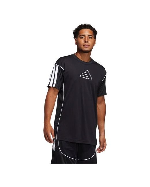 Adidas Футбольная футболка силуэт свободный размер LT