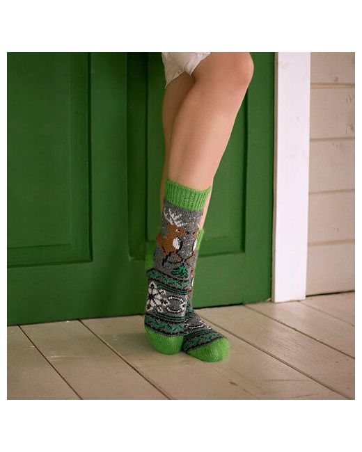 Бабушкины носки носки средние на Новый год износостойкие размер мультиколор