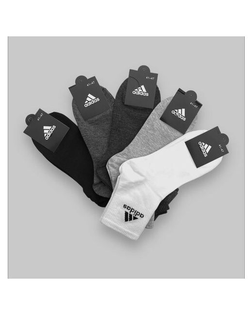 Adidas Носки унисекс 10 пар размер черный белый