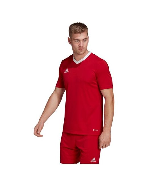 Adidas Футбольная футболка Entrada 22 силуэт прилегающий влагоотводящий материал размер XS