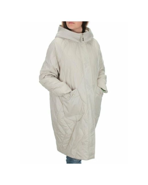 Не определен куртка демисезонная средней длины силуэт свободный карманы влагоотводящая ветрозащитная несъемный капюшон подкладка размер 52