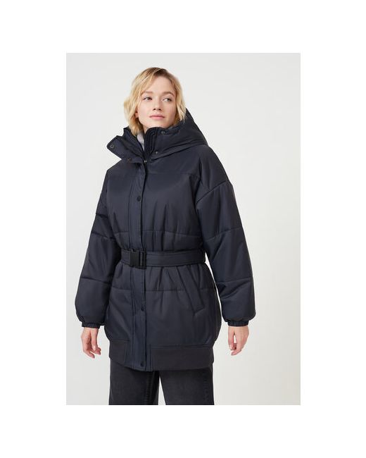 Baon куртка зимняя удлиненная оверсайз манжеты капюшон размер черный