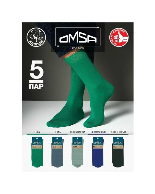 Omsa носки 5 пар размер 29-31 мультиколор