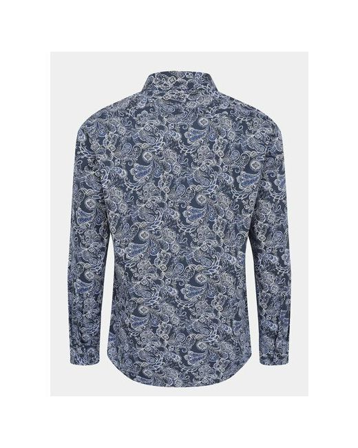 Seidensticker Рубашка размер 42 синий черный