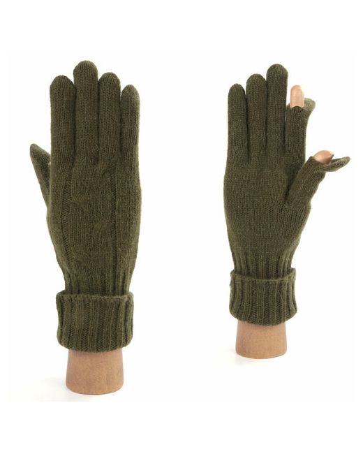 Fabretti Перчатки демисезон/зима шерсть утепленные размер 7 зеленый