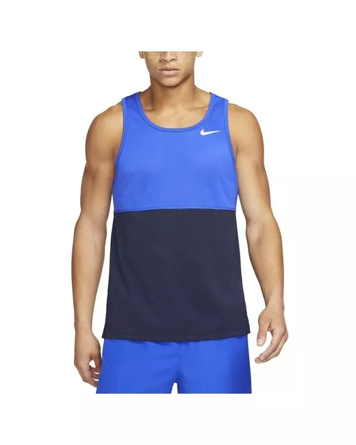 Nike Футбольная футболка силуэт полуприлегающий размер синий черный