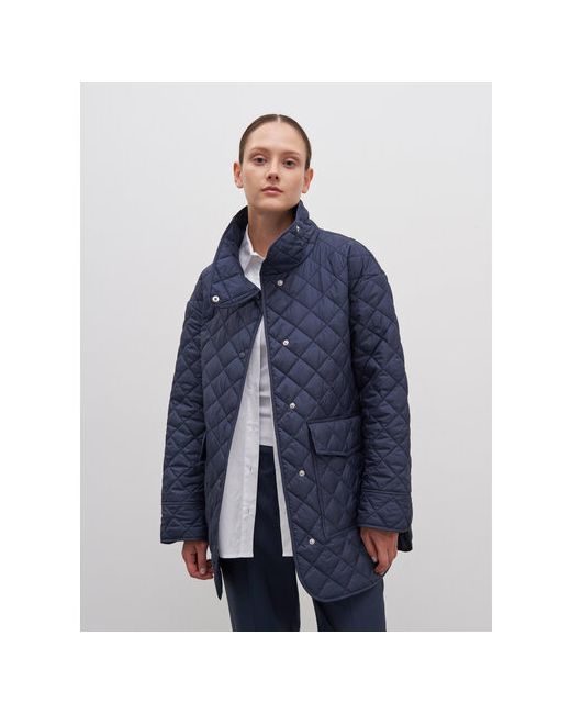 Finn Flare куртка демисезонная средней длины силуэт свободный стеганая карманы водонепроницаемая размер