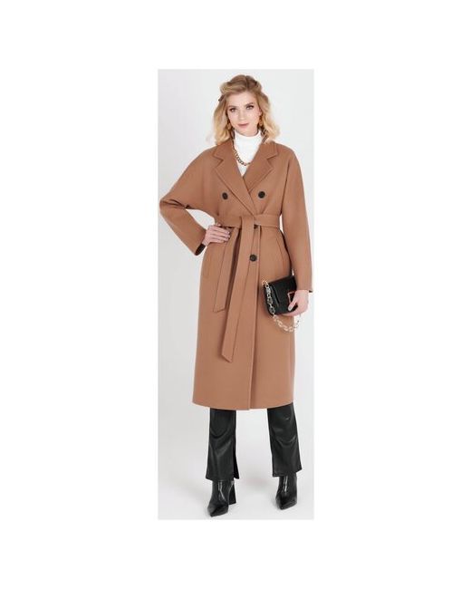 Fidan Пальто демисезонное шерсть силуэт прямой средней длины размер 44