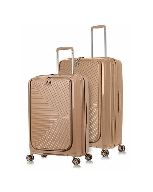 L'Case Комплект чемоданов Tokyo 2 шт. 125 л размер бежевый