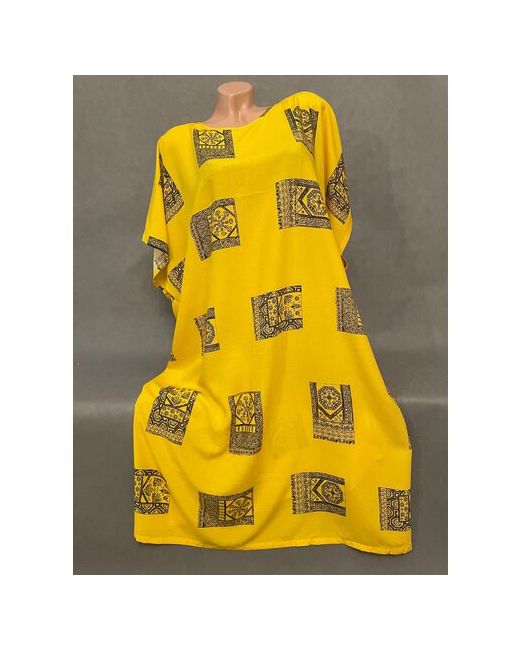 P.S.O Plus Shop Online Платье хлопок повседневное свободный силуэт миди размер 56-66