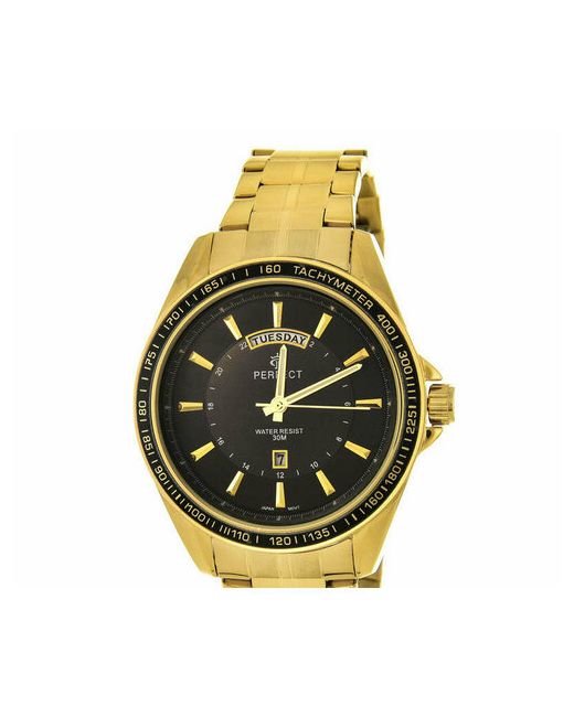 Perfect Наручные часы Часы M126-6 корп-желт циф-чер брас