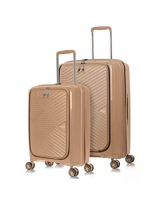 L'Case Комплект чемоданов Tokyo 2 шт. 79 л размер бежевый