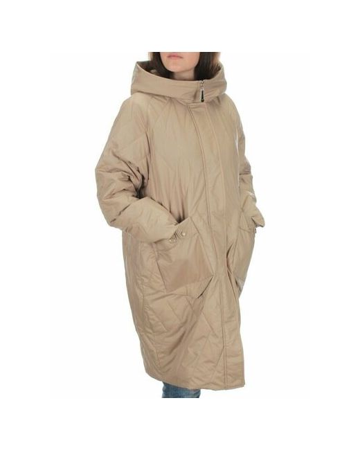 Не определен куртка демисезонная средней длины силуэт свободный карманы влагоотводящая ветрозащитная несъемный капюшон подкладка размер 54