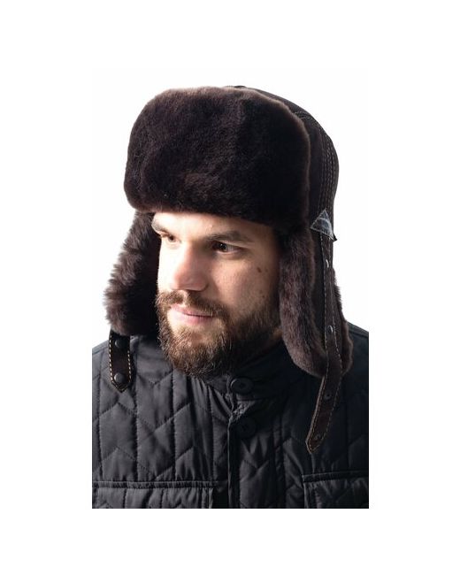 Ярмарка шапок Шапка ушанка демисезон/зима подкладка утепленная размер 57
