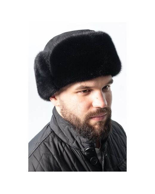 Ярмарка шапок Шапка боярка зимняя подкладка утепленная размер 57 черный