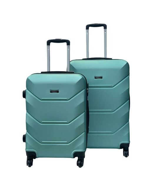 Bags-Art Комплект чемоданов 2 шт. 82 л размер белый зеленый