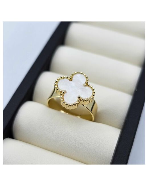 Royal Jasmine Славянский оберег кольцо помолвочное золочение искусственный камень подарочная упаковка ручная работа размер 17 золотой