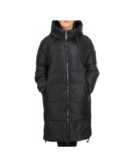 Не определен куртка зимняя силуэт прямой карманы внутренний карман капюшон несъемный подкладка стеганая размер 58 черный