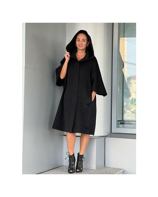 Cinzia Rocca Пальто демисезонное шерсть силуэт свободный удлиненное размер 40