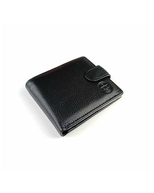 Petek 1855 Портмоне P01-208 зернистая фактура с хлястиком на кнопке 2 отделения для банкнот карт и монет потайной карман подарочная упаковка черный