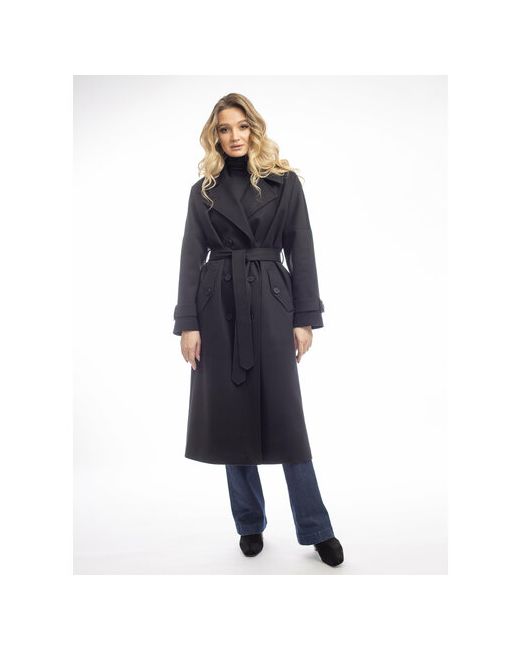 Modetta-style Пальто демисезонное силуэт прямой удлиненное карманы размер 48