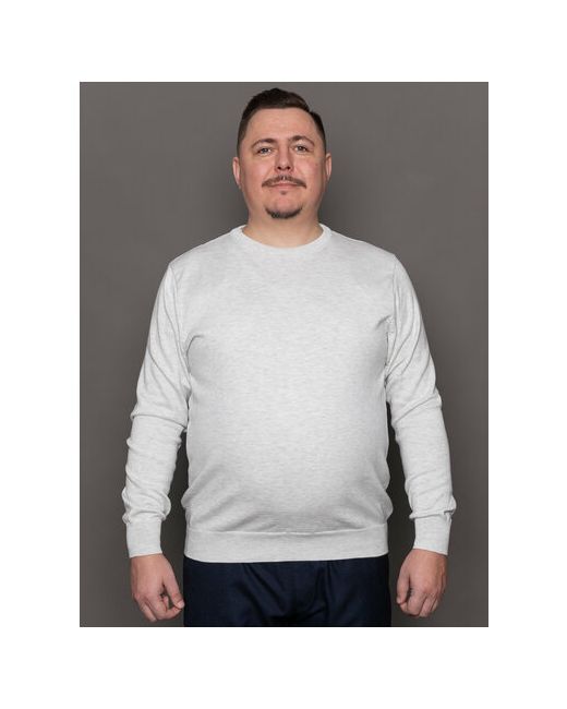 Turhan Пуловер длинный рукав силуэт прямой трикотажный размер 6XL