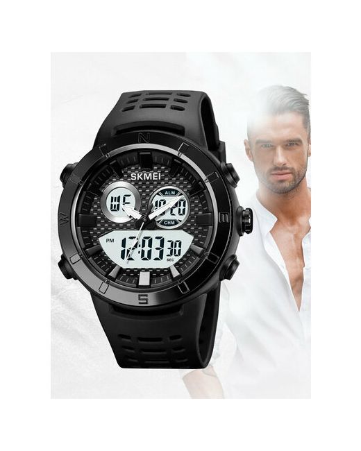 Skmei Наручные часы Часы наручные электронные 2014 спортивные кварцевые с таймером и подсветкой черные/белые