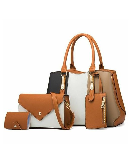 Женские сумки Комплект сумок ведро od11.31 вмещает А4 внутренний карман мультиколор