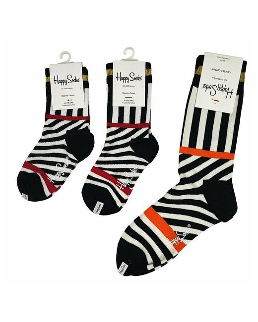 Happy Socks Носки унисекс размер черный оранжевый