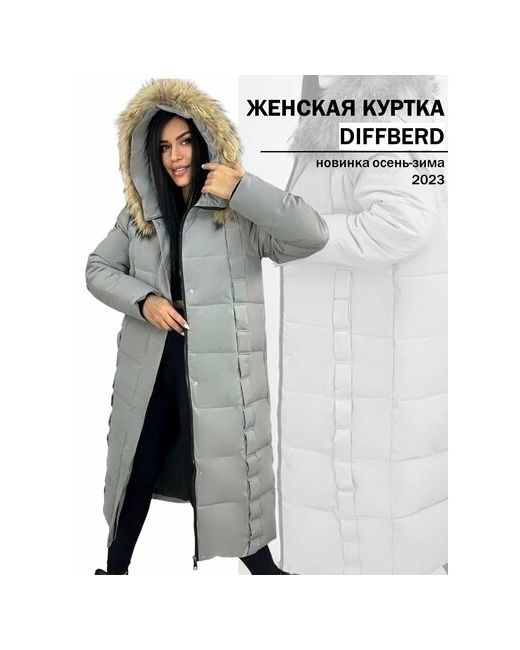 Diffberd куртка зимняя силуэт прямой карманы размер 50