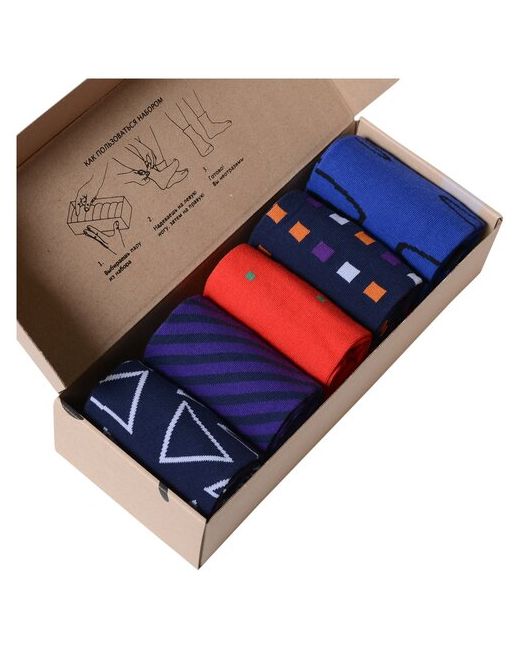 Нева-Сокс носки 5 пар классические подарочная упаковка размер 25 41 мультиколор