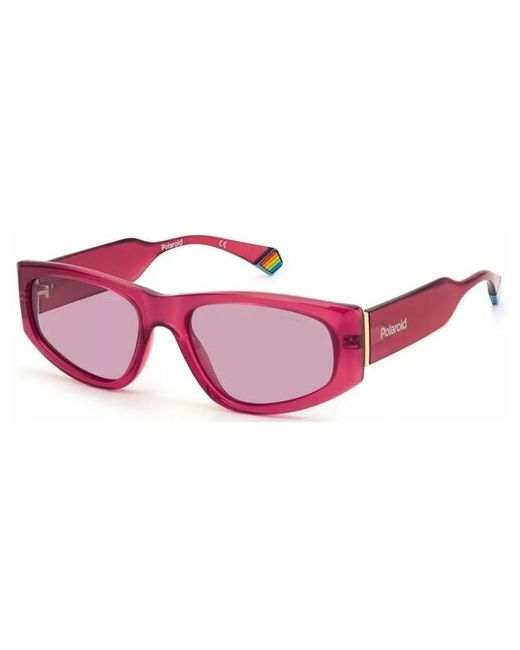 Polaroid Солнцезащитные очки прямоугольные спортивные поляризационные для бордовый