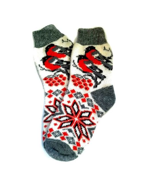 Рассказовские носки носки на Новый год утепленные размер красный