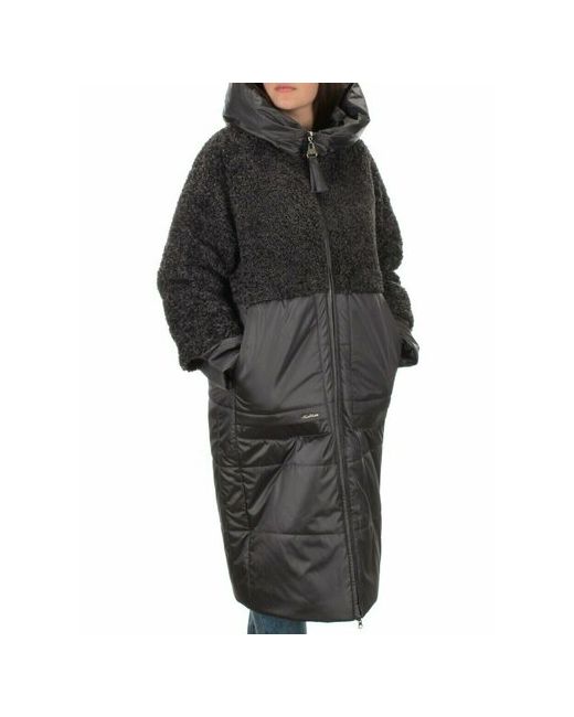 Не определен куртка зимняя силуэт свободный отделка мехом капюшон манжеты стеганая карманы подкладка несъемный мех внутренний карман размер 54