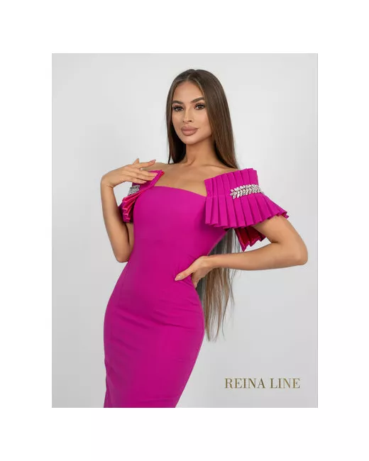 Reina Line Платье-футляр вечернее прилегающее размер 46