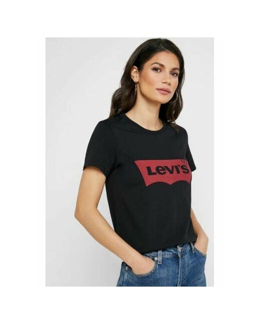 Levi's® Футболка хлопок дышащий материал размер красный черный