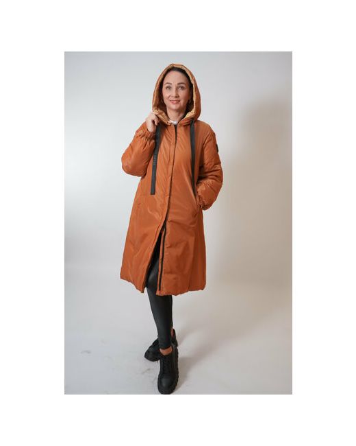 Montereggi куртка демисезон/зима средней длины силуэт прямой капюшон стеганая двусторонняя карманы размер 40