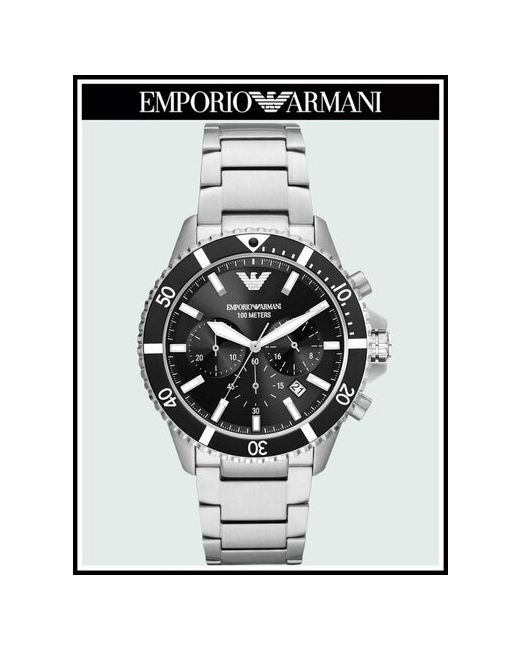Emporio Armani Наручные часы наручные кварцевые оригинальные серебряный