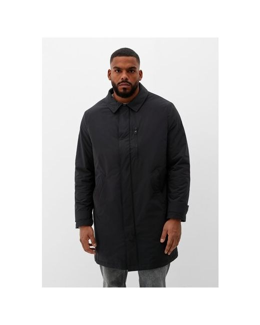 s.Oliver куртка демисезон/зима силуэт прямой капюшон карманы размер черный