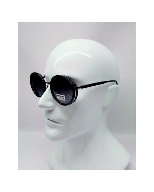 Matrix Солнцезащитные очки круглые оправа спортивные с защитой от УФ градиентные поляризационные черный