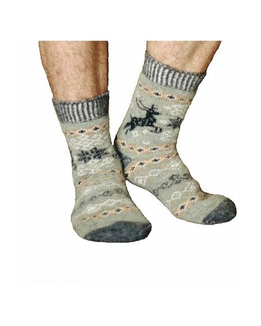 Бабушкины носки носки средние на Новый год нескользящие вязаные размер 44-46