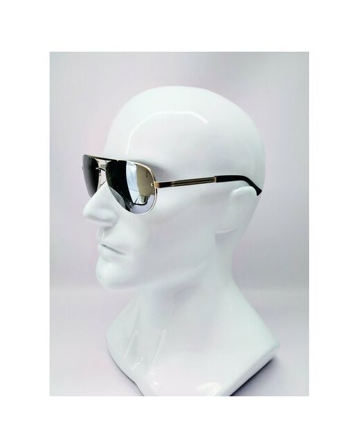 Matrix Солнцезащитные очки авиаторы оправа металл спортивные с защитой от УФ поляризационные зеркальные серебряный