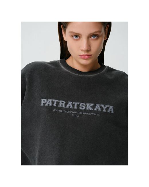 Patratskaya Свитшот силуэт свободный удлиненный размер