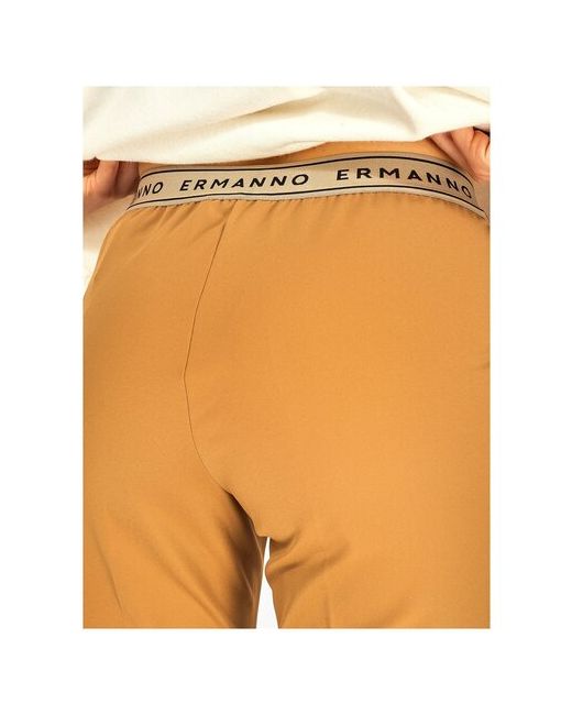 Ermanno Firenze Брюки летние полуприлегающий силуэт повседневный стиль карманы размер 40