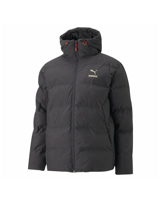 Puma куртка демисезон/зима силуэт прямой капюшон карманы размер